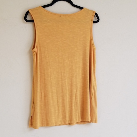🚫SOLD🚫 Max Jeans Yellow Embroidered Tank Top - Picture 8 of 8